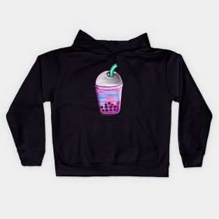 Bubble tea - Boba tea, boba juice, tapioca tea, pearl tea, pearl milk tea, tea shop Kids Hoodie